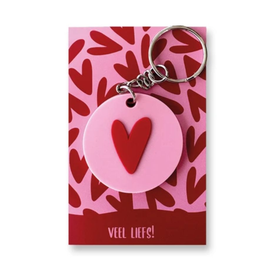 Sleutelhanger hartje | Juf & meester cadeau