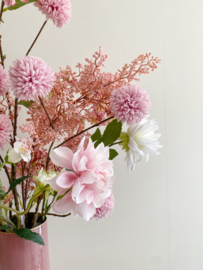 Zijden boeket Sweet pink