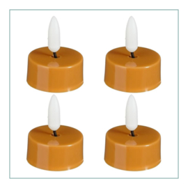 Led waxinelichten | Bruin