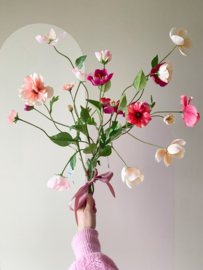 Zijden boeket Poppy