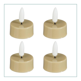 Led waxinelichten | Taupe
