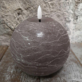 Bol ledkaars | Taupe | M
