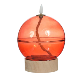 Led Olielamp Mahonie