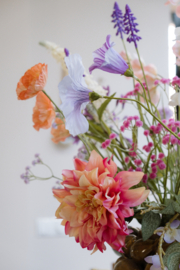 Zijden pluk boeket Luna