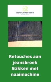Hoe stikken met naaimachine en retouches aan jeans in 2 weken