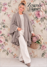 Poncho/omslagdoek Dina taupe