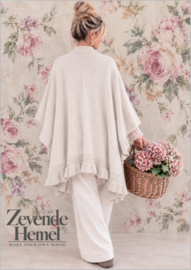 Poncho/omslagdoek Dina creme