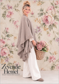 Poncho/omslagdoek Dina taupe