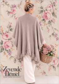 Poncho/omslagdoek Dina taupe