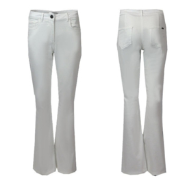 Flaired Jeans Madrid Used en White van Sophia Perla