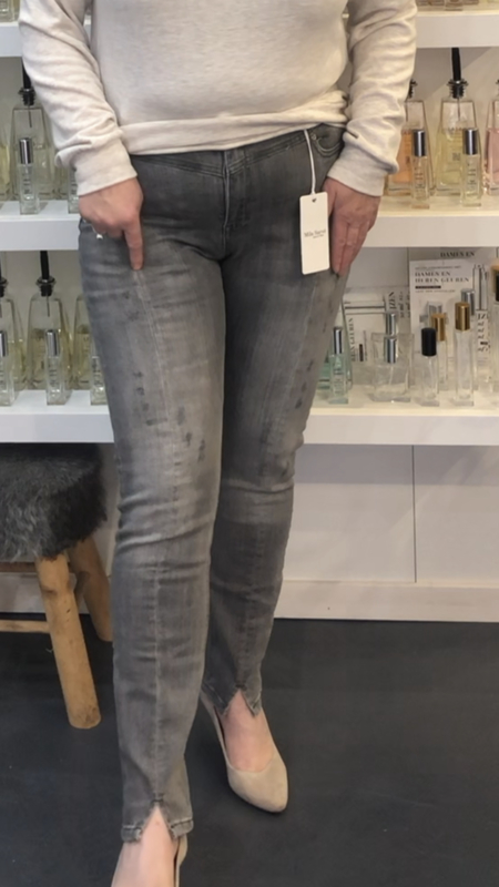 Jeans Verona grijs damaged van Mila Jeans