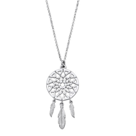 Lotus Silver zilveren ketting met hanger dreamcatcher