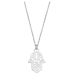 Lotus Silver zilveren ketting met hanger hand