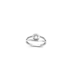 Ring in wit goud met cubic zirconia