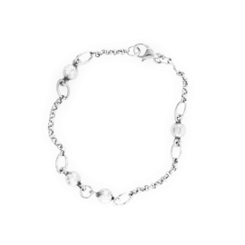 Orage zilveren armband met bolletjes