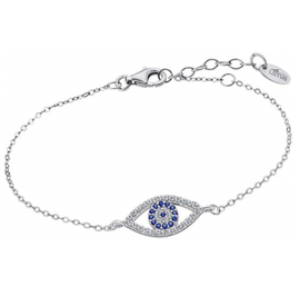 Lotus Silver zilveren armband met oog