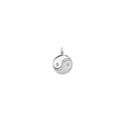 Zilveren hanger met yin yang motief