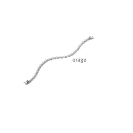 Orage zilveren armband met druppelvormige cubic zirconia