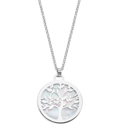 Lotus Silver zilveren ketting met hanger levensboom