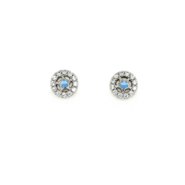 Orage kids zilveren oorbelletjes met sterretje en cubic zirconia