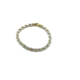 Armband in bicolor goud