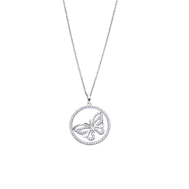 Lotus Silver zilveren ketting met hanger vlinder