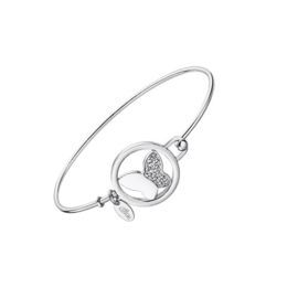 Lotus Style edelstalen armband met vlinder