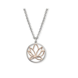 Engelsrufer zilveren ketting met hanger 'Little Lotus'