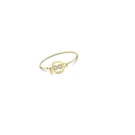 Lotus Style edelstalen armband met infinity, geel verguld