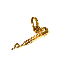 Hanger micro in geel goud