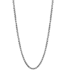 Lotus Style edelstalen ketting in een vossenstaart schakel