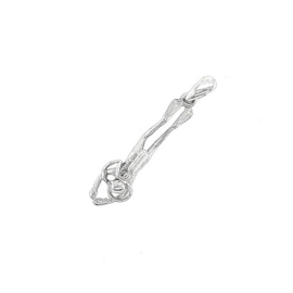 Zilveren hanger duiker