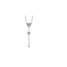 Lotus Silver zilveren ketting met hanger met cubic zirconia