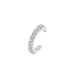 Lotus Silver zilveren helix earcuff met cubic zirconia