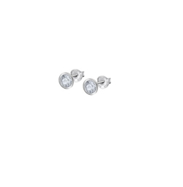 Lotus Silver zilveren oorstekers met Swarovski kristal