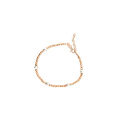 New Bling zilveren armband met bolletjes rosé verguld