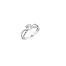 Lotus Silver zilveren ring met cubic zirconia