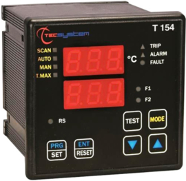 TEC T154-ED16 Temperatuur bewaking relais tbv PT100 elementen