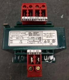 1-fase transformator 230V +/-5%/42V 63VA