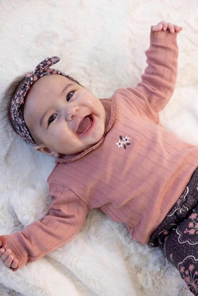 Feetje  Longsleeve pointelle rib - Woodland Bloom