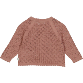 Musli Knit scallop cardigan baby