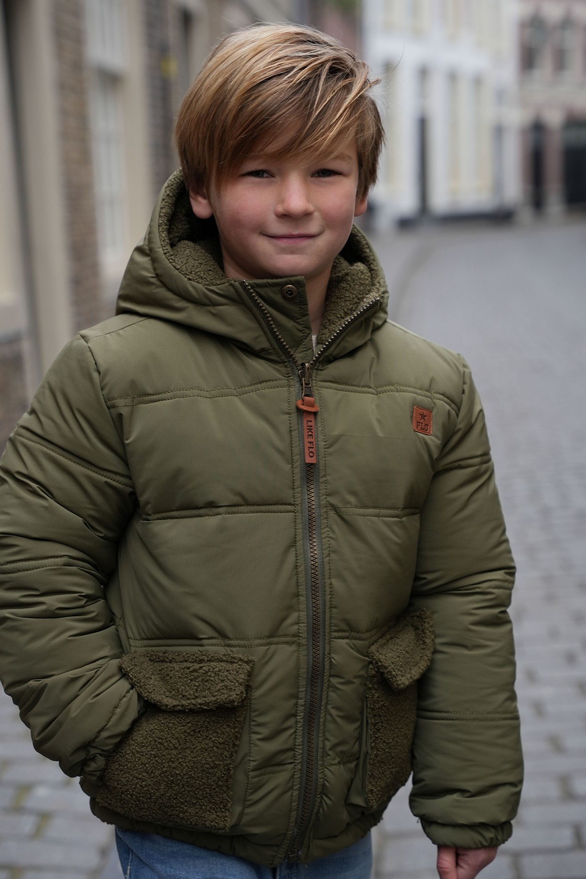 Flo Albon Flo boys reversible hooded jacket