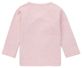 Noppies U Tee Overlap LS Rib Nanyuki Light Rose Melange