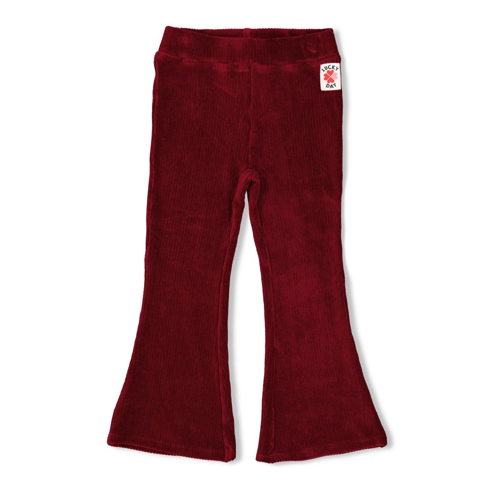 Jube Flared broek velours rib - Queen Of Hearts