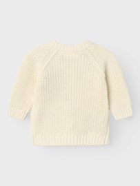 Lil' Atelier Baby NBFEMLEN EMB LS KNIT CARD LIL