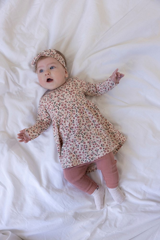 Feetje Legging pointelle rib - Woodland Bloom