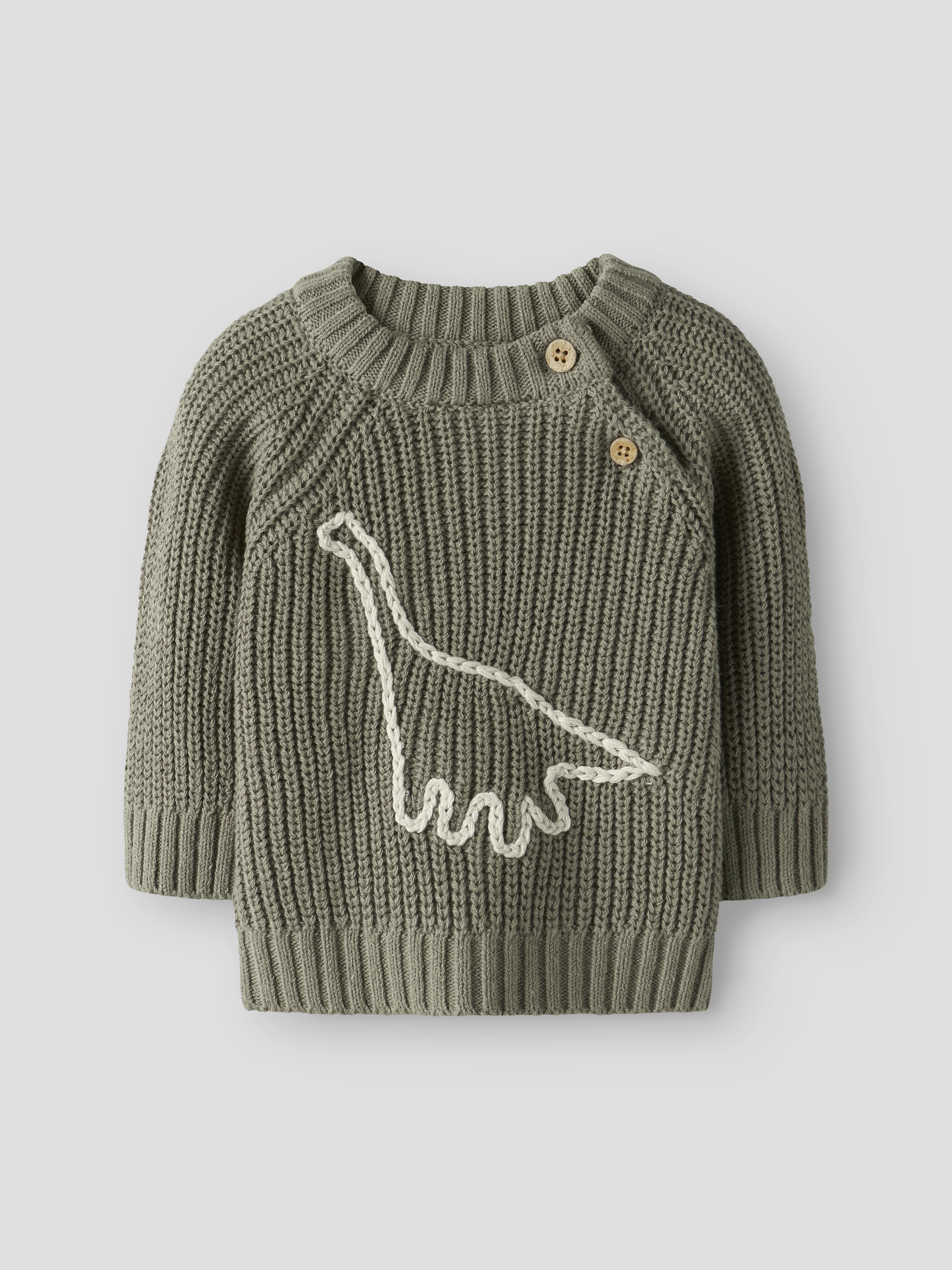 Lil' Atelier  BABY  NBMEMLEN EMB LS KNIT LIL