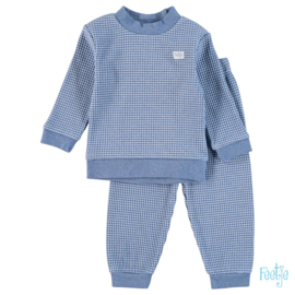 Feetje Pyjama wafel Blue Melange (92-116)