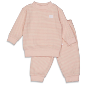 Feetje Pyjama wafel Oud roze(92-116)