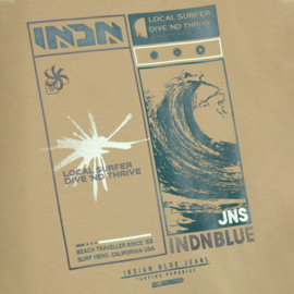 Indian Blue Jeans T-Shirt INDN Backprint